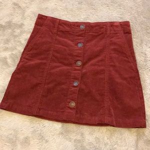 Corduroy skirt